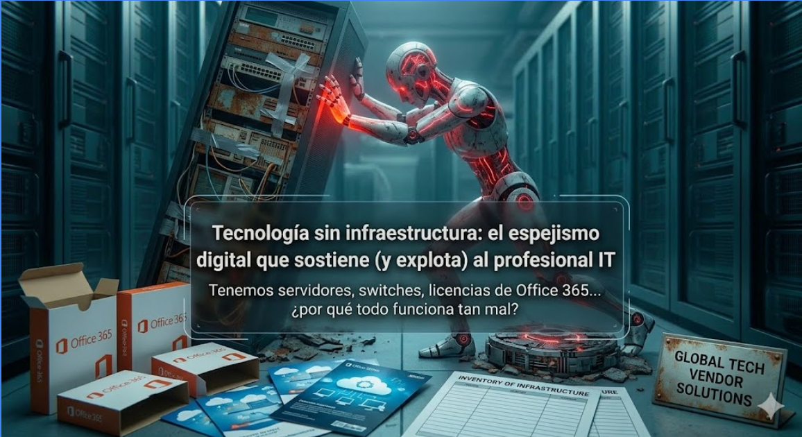 Tecnología sin infraestructura: el espejismo digital que sostiene (y explota) al profesional IT